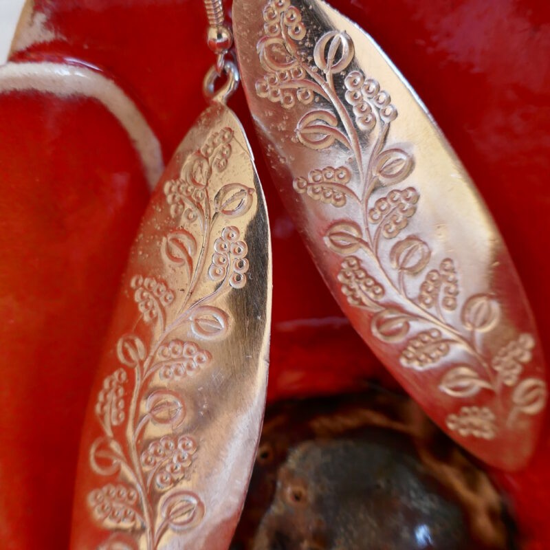 photo-of-earrings-wine-leaf