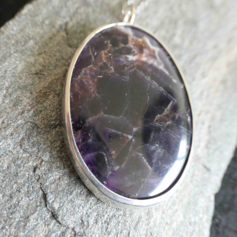 Photo of amethist chevron pendant