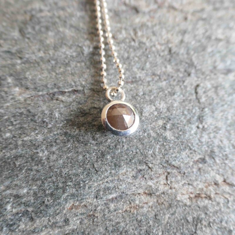 Photo of diamond pink cut pendant