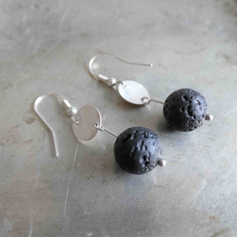 Photoof lava earrings